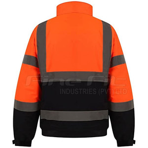 Chaqueta DE SEGURIDAD transpirable de alta visibilidad de alta calidad con logotipo personalizable Nuevo diseño Precio al por mayor - Product Image 2