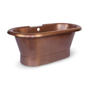 อ่างอาบน้ำทองแดงแบบแท่นทุบสำหรับวิลล่าสุดหรูในอินเดีย - Product Image 2