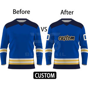 Maillot de hockey sur glace à col rond, confortable et extensible pour une mobilité rapide sur glace, style professionnel - Product Image 4