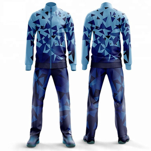 Ensemble de survêtement imprimé à col montant pour hommes, veste et pantalon de survêtement à sublimation intégrale, tenue de jogging et de course - Product Image 4