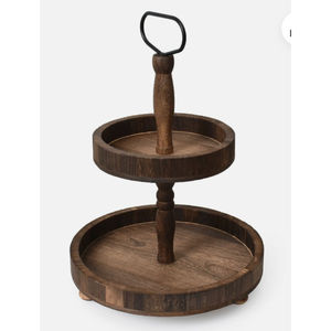 Attractive Design Wooden Square Cake <b>Stand</b> Wood <b>Cupcake</b> Display Riser Dessert Serving Tray For Parties & Kitchen Decor On Sale - Product Image 2