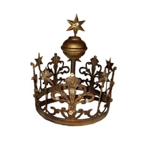 Decoración DE MESA DE CORONA DE Navidad de Metal elegante adorno de vacaciones para exhibición de sala de estar - Product Image 3