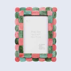 Cadre photo vintage grande taille en incrustation d'os-Affichage d'image personnalisable - Product Image 1