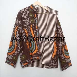 Chaqueta Corta Étnica Bordada Unisex al por Mayor, Abrigo de Otoño con Estilo Tradicional para Chicas y Mujeres - Product Image 3