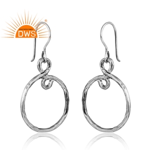 Pendiente oxidado de plata 925 de diseño caliente para mujer, joyería personalizada para mujer, regalo para ella - Product Image 3
