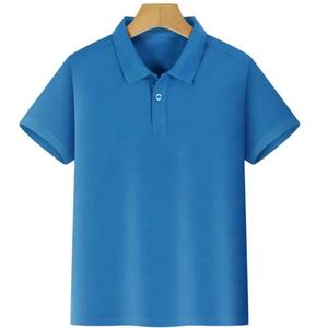 Polo de alta calidad al por mayor para niños, Camiseta lisa de algodón polivinílico de estilo informal con estampado de logotipo personalizado para escolares - Product Image 5