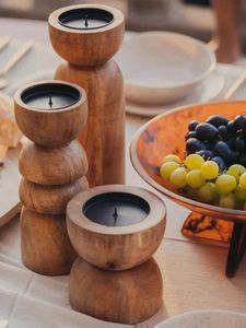 wooden <b>Candle</b> Holders <b>Candle</b> Jars - Product Image 4
