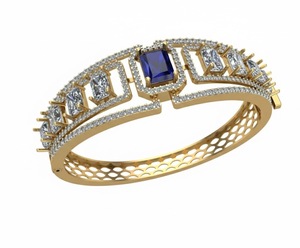 Calm Blue Sapphire Bracelet Diamond Jewellery Sophisticated <b>Fine</b> Jewelry for Women for Wedding Anniversary and Special Gifts - Product Image 3