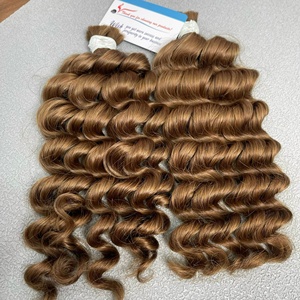 Vente en gros Extensions de cheveux Remy vietnamiens de haute qualité Cheveux bruts ondulés profonds en vrac Extensions de cheveux humains de qualité supérieure - Product Image 3