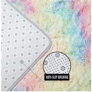 Tapis d'appoint personnalisé en soie et laine Fluffy Masterpiece, à poils de 5-6 mm, tapis de qualité supérieure à motif abstrait, moelleux, pour suite de chambre de luxe pour adolescents - Product Image 3
