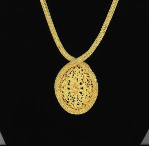 Joyería de oro de enchapado en oro, conjunto de joyería de estilo africano tradicional - Product Image 2