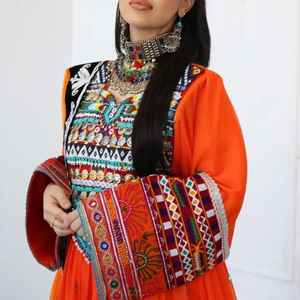 Beautiful Plus Size Afghani Women Dress Handmade Ethnic Wear High Quality Traditional Vintage Floor-Length Special Occasions - Product Image 5