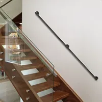 Balustrade murale en acier inoxydable résistante à la rouille pour hôtel, terrasse extérieure, escalier, garde-corps en verre, clôture de balcon, main courante à câble