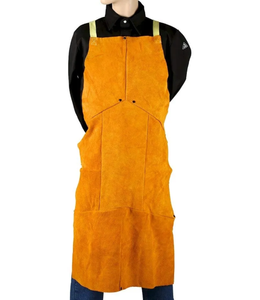 Prix d'usine Tablier en cuir de soudage Tablier en cuir fendu de vache personnalisé réglable résistant au feu - Product Image 6