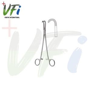 DESJARDINS GALL DUCT FORCEPS Manual de acero inoxidable alemán Cross Action Base de instrumentos quirúrgicos de VIDIFIVE INTERNATIONAL - Product Image 6