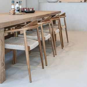 Silla de comedor de diseño nórdico Retro de alta calidad, madera de Fresno maciza con respaldo de reposabrazos de ratán para sala de estar o hoteles al aire libre - Product Image 3