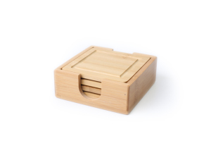 Posavasos cuadrados de madera gratis de gran oferta con estuche para el hogar, restaurante, oficina, a bajo precio - Product Image 4