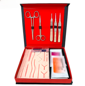 ANAAIF ENTERPRISES-Kit completo de práctica de sutura para estudiantes de medicina, almohadilla de sutura de silicona con herramientas quirúrgicas - Product Image 1