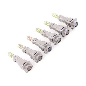 FQ 18 konnektör 3 4 5 7 12 Pin dişi soket lehim kontakları erkek dairesel kablo fiş endüstriyel dairesel konnektör