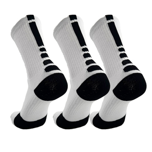 2025 dernière conception chaussettes de basket-ball à séchage rapide anti-dérapant Sports de plein air chaussettes de Compression athlétiques chaussettes d'équipage écologiques - Product Image 2