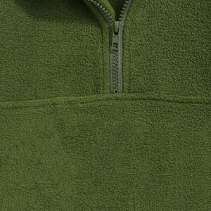 Jersey de media cremallera con cuello levantado y logotipo personalizado, jersey de poliéster/algodón de gran tamaño para hombre, sudaderas con capucha para la venta en línea - Product Image 3