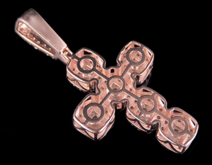 Pendentif croix Hip Hop en argent sterling S925 pour hommes et femmes avec diamant Moissanite Style religieux Bijoux Charm - Product Image 4