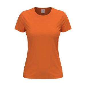 T-shirt uni à manches courtes et col rond de haute qualité pour femmes T-shirt ajusté T-shirt basique respirant - Product Image 5