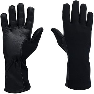 Gants de vol d'hiver avec Nomex et paumes en cuir Gants de pilote à écran tactile du Pakistan pour la conduite en plein air - Product Image 2