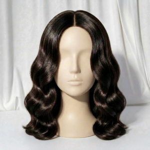 Peluca de Cabello Humano Virgen Brasileño con Ondas Naturales y Frente de Encaje - Product Image 1