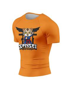 เสื้อคอมเพรสชั่นผู้ชาย ผ้าแห้งเร็ว ยืดหยุ่น สำหรับวิ่งออกกำลังกาย แขนสั้น - Product Image 3