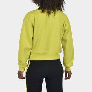 เสื้อครอปสตรีผ้าฝ้ายโพลีเอสเตอร์สีพื้นผ้าเทอร์กันหด300กรัมปักลายฤดูหนาว - Product Image 2