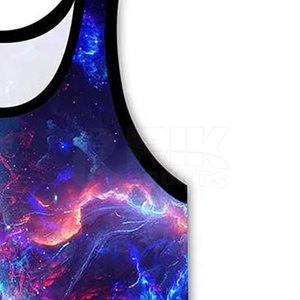 Débardeur de sport pour homme, imprimé par sublimation, sans manches, respirant, avec logo personnalisé, vente en gros à prix abordable - Product Image 5