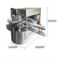 Machine semi-automatique d'emballage de sac de jus de liquide souple de poche de bec de remplissage Doypack moteur de remplissage de capsulage d'étanchéité