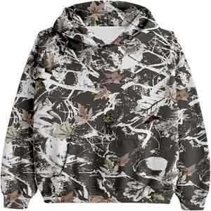 Sudaderas con Capucha de Diseño Personalizado, Sudaderas Casuales de Felpa de Calidad con Estampado de Camuflaje - Product Image 1
