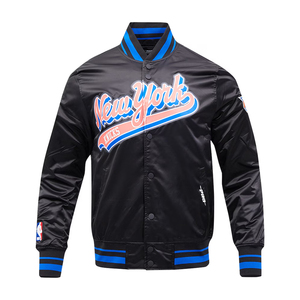 Chaqueta de béisbol de satén de alta calidad con chaqueta universitaria a rayas - Product Image 2