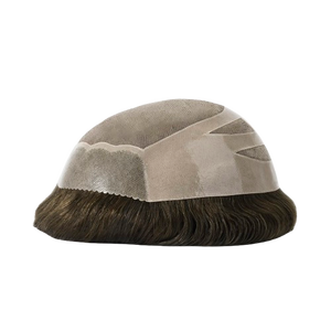 Postizo de monofilamento marrón claro de alta calidad HS27 con lados recubiertos de PU - Product Image 1