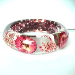 SMART Fine Jewelry Pulseras y brazaletes finos Cadena fina y pulseras de eslabones Resina acrílica Flor Brazalete Pulsera Joyería para - Product Image 2