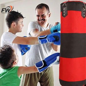 Saco de Boxeo Personalizado al por Mayor de Cuero Genuino de Vaca, Resistente a Desgarros, con Forma de Hongo, de Alta Resistencia, con Relleno de Arena y Rotación de 360 Grados - Product Image 2