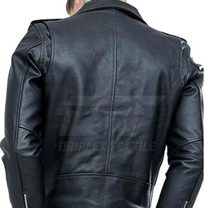 Chaqueta de cuero de alta calidad para hombre, chaqueta de cuero con logotipo personalizado para hombre, ropa de moda, chaqueta de invierno, chaqueta de cuero para hombre - Product Image 6