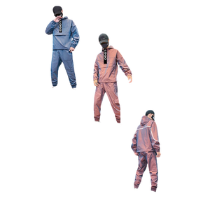 Survêtement pour homme personnalisé avec logo réfléchissant, écologique, respirant, à séchage rapide, nouvelle mode, 100% nylon, pour homme et femme - Product Image 4