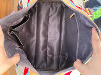 Nouvel arrivage de sac polochon en cuir usiné aztèque de style vintage Offre Spéciale grand sac de voyage en cuir de laine tissé à la main occidental personnalisé