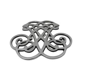 Dessous de plat décoratif de dessus de table fait à la main de qualité supérieure avec quatre pieds Style moderne or fini pour la décoration de la maison - Product Image 4