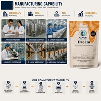 Complément Alimentaire en Poudre pour la Nuit Mélatonine L-Théanine Reishi Apigénine Magnésium Sel Marin Caramel OEM Marque Privée 180g