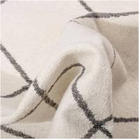 Tapis d'intérieur de haute qualité, fabriqué à la machine, style moderne B M, en PVC, avec rembourrage en coton, résistant aux taches, abstrait noir et blanc brodé