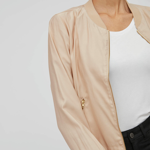 Blouson Bomber en Satin pour Femmes Grande Taille Personnalisé avec Broderie Finition de Haute Qualité - Product Image 5