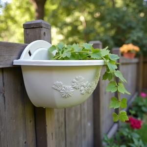 PRECIO BAJO Medio redondo Montado en la pared BIEN DISEÑADO Decoración Accesorio para el hogar Maceta - Product Image 4