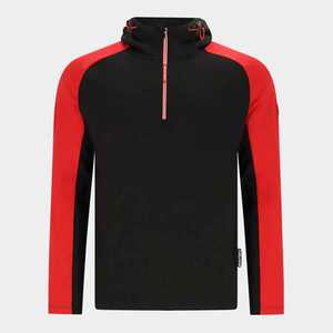 Sweat-shirt de golf personnalisé pour hommes avec demi-fermeture à glissière col montant à quart de fermeture à glissière pull à capuche pour l'impression hivernale disponible en gros - Product Image 1