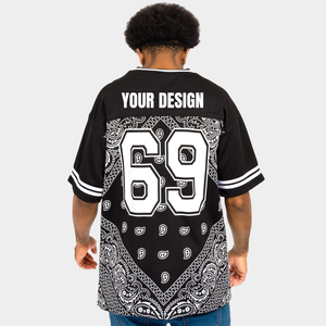 Camisetas de Fútbol Americano Personalizadas y Elegantes, Sublimadas, 100% Poliéster, Totalmente de Malla, Cuello en V, Antibacterianas, de Secado Rápido, Transpirables, Unisex - Product Image 4