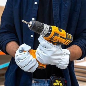 New Chất Lượng Cao Điều Khiển Da Thợ Hàn Chịu Mài Mòn Điều Khiển Cách Nhiệt Lao Động Bảo Vệ Hàn Găng Tay - Product Image 6