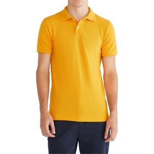 Precio barato Ligero de manga corta con cuello Casual Fit Polos clásicos Polos de carbón para hombres Tela de algodón - Product Image 3